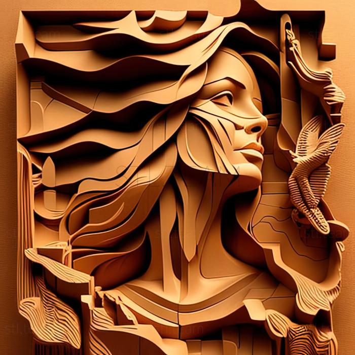 3D модель Мел Рамос Американский художник (STL)